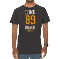 Long Beach California Sports Football Lettering Je Vintage T-shirt | Artistshot