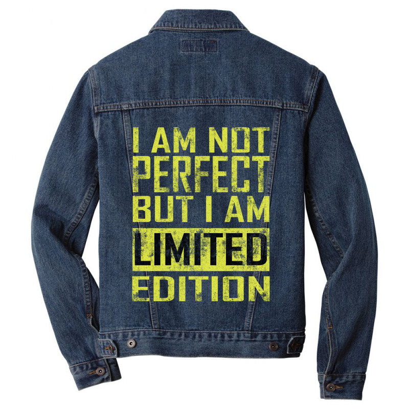 I Am Not Perfect Men Denim Jacket | Artistshot