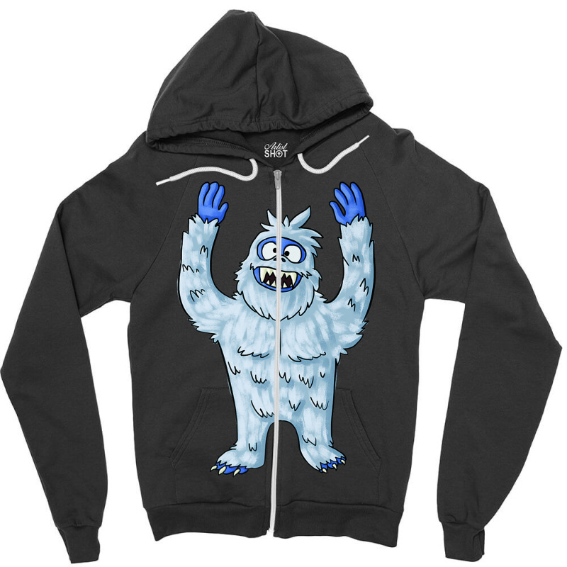 Abominable Snow Monster Christmas Abominable Snowm Zipper Hoodie | Artistshot