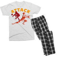 Volleyball Attack Girl Men's T-shirt Pajama Set | Artistshot