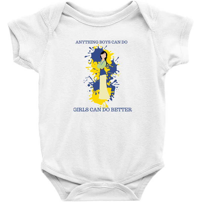 Anything Boys Can Do, Girls Can Do Better Baby Bodysuit | Artistshot