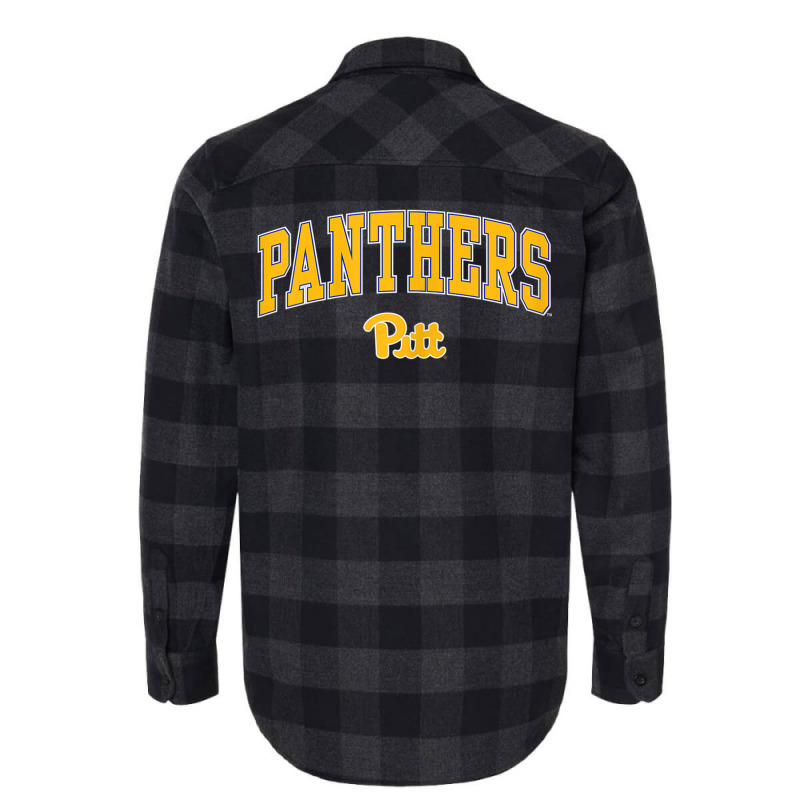 Pittsburgh Panthers Womens Arch Over Royal T Shirt Flannel Shirt by bettincam | Artistshot