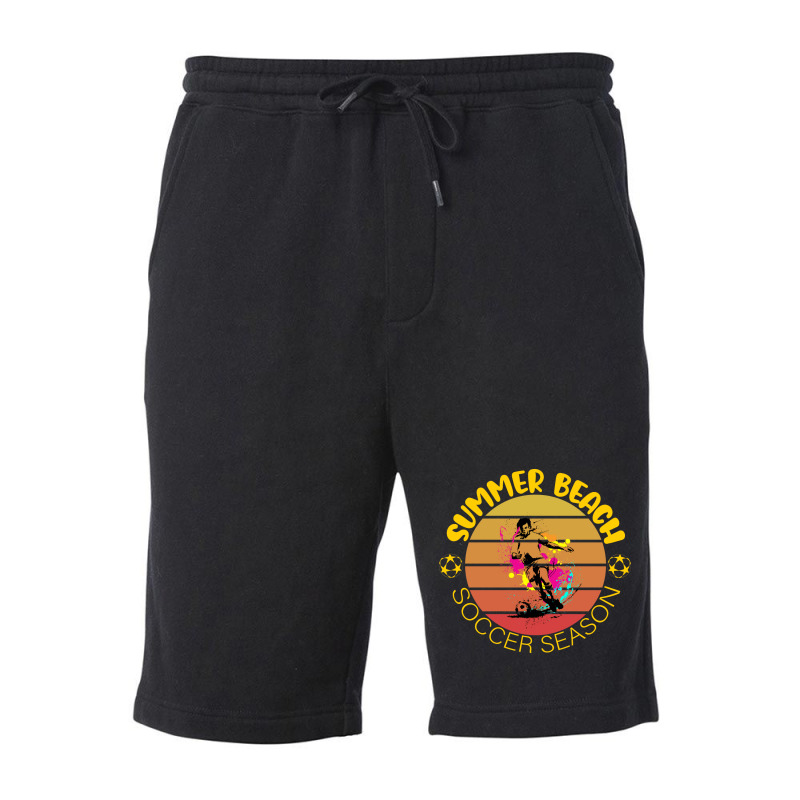 Summer Beach Soccer Season With The Sunset Funny G Fleece Short | Artistshot