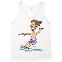 Waterskiing Dad On Vacation Yellow Tank Top | Artistshot