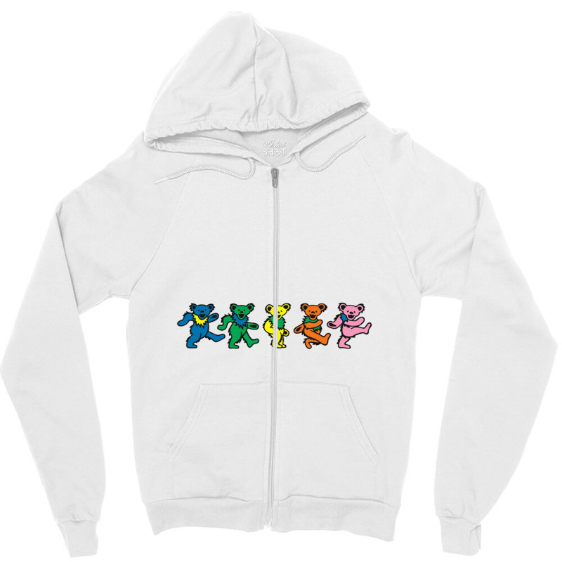 Dead Bear Zipper Hoodie | Artistshot