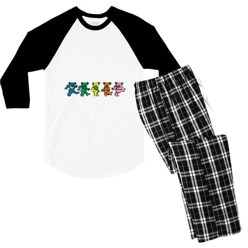 Dead Bear Men's 3/4 Sleeve Pajama Set | Artistshot