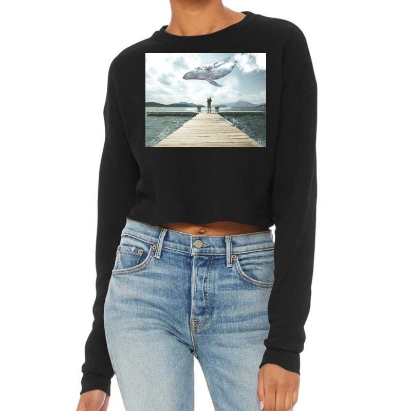 Big Whale Cropped Sweater by omerpsd | Artistshot