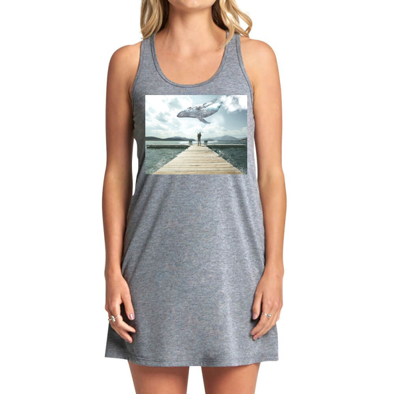 Big Whale Tank Dress by omerpsd | Artistshot