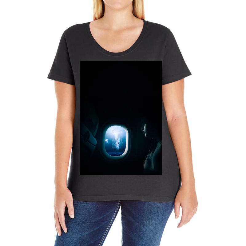 Jelly Fish Ladies Curvy T-Shirt by omerpsd | Artistshot