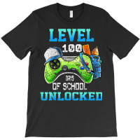 Level 100 Days Of School Unlocked Gamer Video Game T-shirt | Artistshot