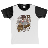 Businessman Running Graphic Youth T-shirt | Artistshot