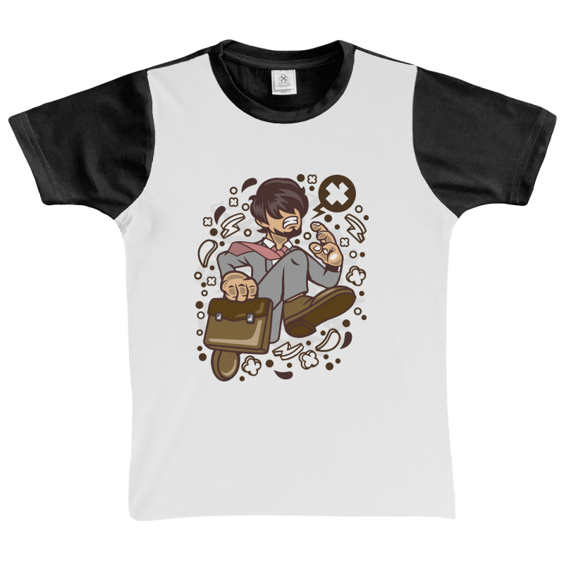 Businessman Running Graphic Youth T-shirt by wishabi | Artistshot