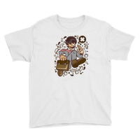 Businessman Running Youth Tee | Artistshot