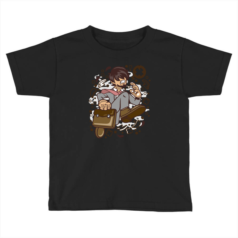 Businessman Running Toddler T-shirt by wishabi | Artistshot