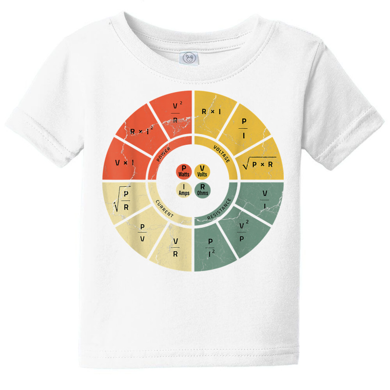 Vintage Ohms Law Diagram Electrical Electronics En Baby Tee by lelionsuza | Artistshot