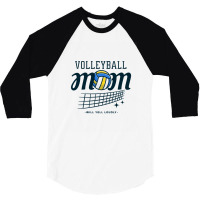 Voley Ball Mom Tumblr 3/4 Sleeve Shirt | Artistshot