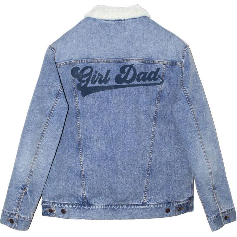 Mens Girl Dad T Shirt Unisex Sherpa-lined Denim Jacket | Artistshot