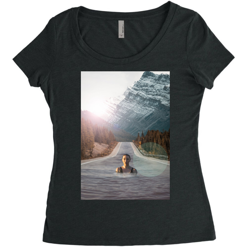 Mountain Guest Women's Triblend Scoop T-shirt by omerpsd | Artistshot