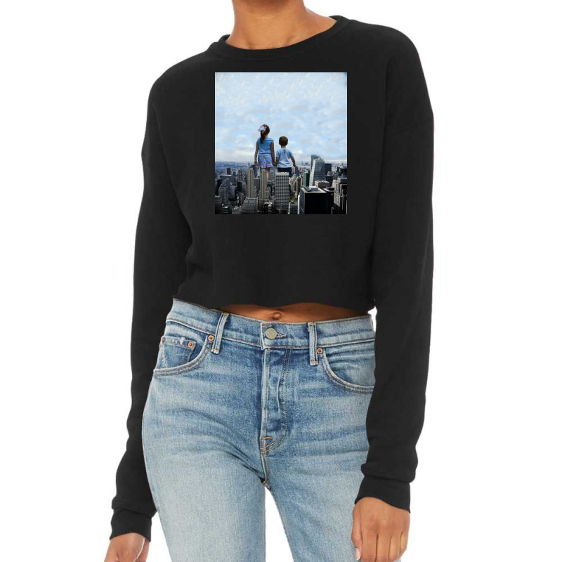 Big In New York Cropped Sweater by omerpsd | Artistshot