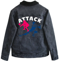 Volleyball Attack Music Unisex Sherpa-lined Denim Jacket | Artistshot