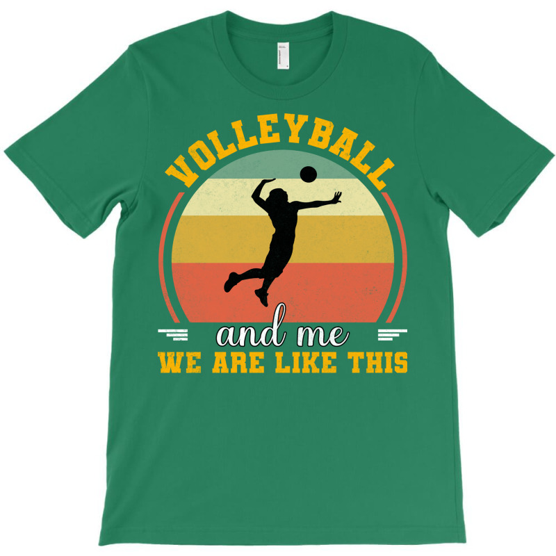 Volleyball And Me We Are Like This Aesthetic T-shirt | Artistshot