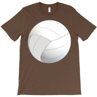 Volleyball Lovers Floating Volleyball White Backgr T-shirt | Artistshot