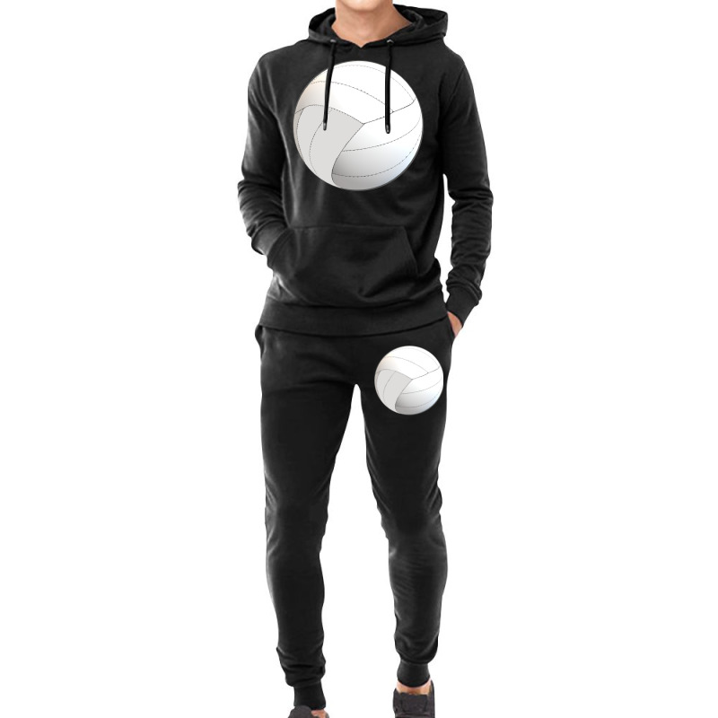 Volleyball Lovers Floating Volleyball White Backgr Hoodie & Jogger set by lindeaucterr | Artistshot