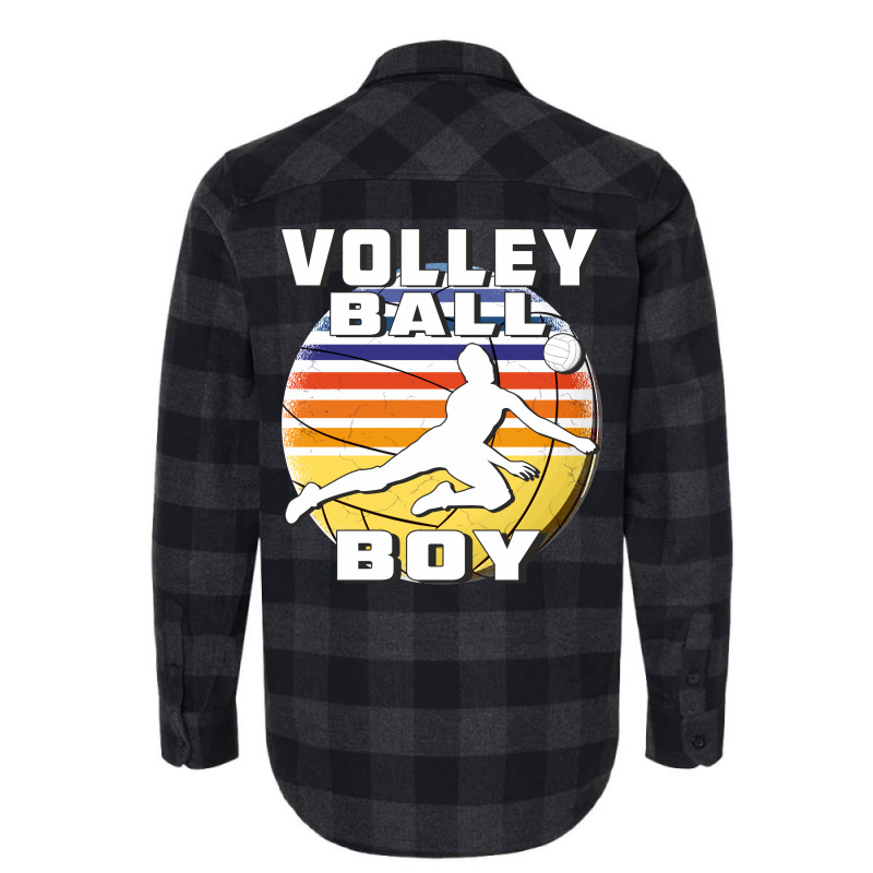 Volleyball Boy Humor Flannel Shirt | Artistshot