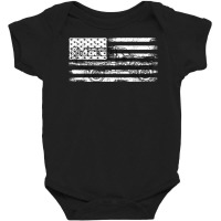 Distressed Usa Flag 4wd 4 Runner Overland Camp Out Baby Bodysuit | Artistshot