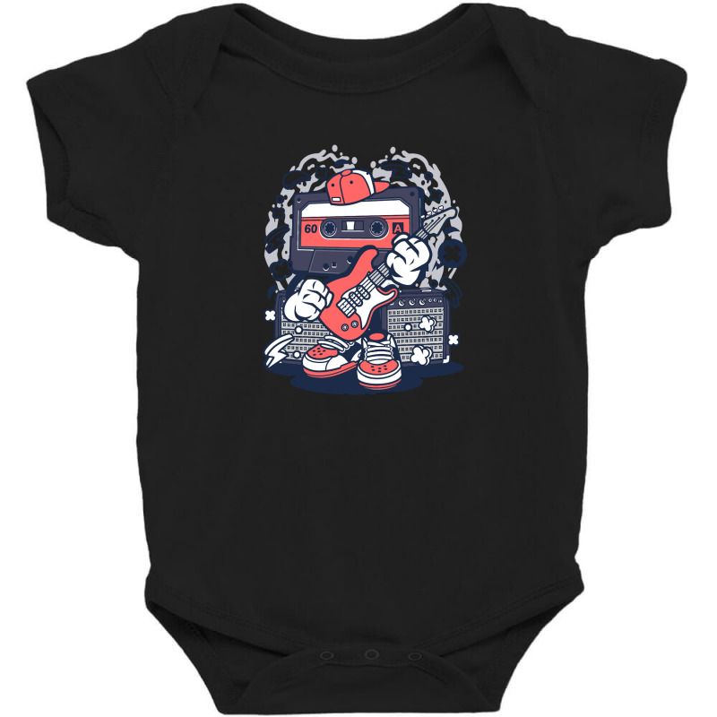 Cassette Rock Star Baby Bodysuit by wishabi | Artistshot