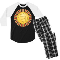 Volleyball Retro Cool Cute Men's 3/4 Sleeve Pajama Set | Artistshot