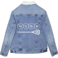 Lacrosse Periodic Table Of Elements Chemistry Gift Unisex Sherpa-lined Denim Jacket | Artistshot