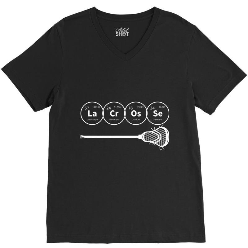 Lacrosse Periodic Table Of Elements Chemistry Gift V-neck Tee | Artistshot