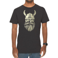 Uff Da Norwegian Quote Scandinavian Viking Helmet Vintage T-shirt | Artistshot