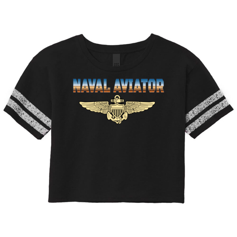 Fly Naval Aviator Classic Naval Officer Pilot Wing Scorecard Crop Tee by africaka | Artistshot