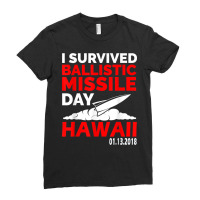 Hawaii Missile Alert T Shirt False Alarm Tee Ladies Fitted T-shirt | Artistshot