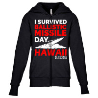 Hawaii Missile Alert T Shirt False Alarm Tee Youth Zipper Hoodie | Artistshot