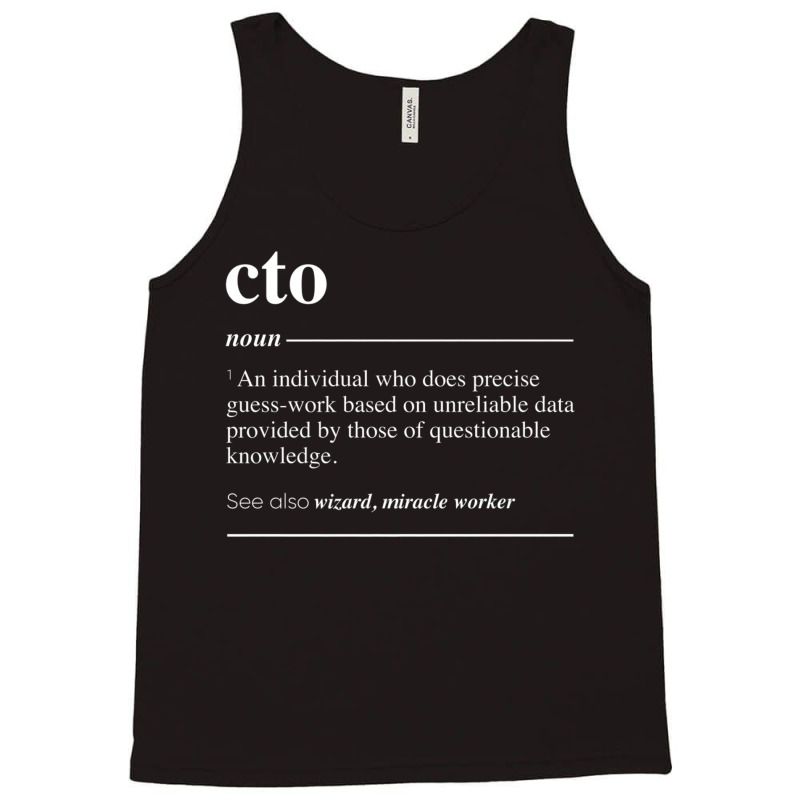 Cto Definition Funny Noun Premium T Shirt Tank Top | Artistshot