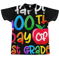 Happy 100th Day Of School 100 Days Smarter Cute 1s Graphic T-shirt | Artistshot