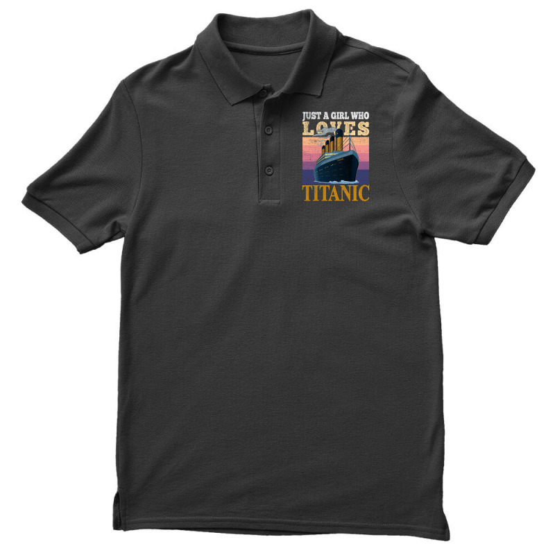 Ship Just A Girl Who Loves Titanic Boat Titanic Gi Men's Polo Shirt | Artistshot