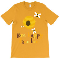 Bee Happy Free Bee 70s T-shirt | Artistshot