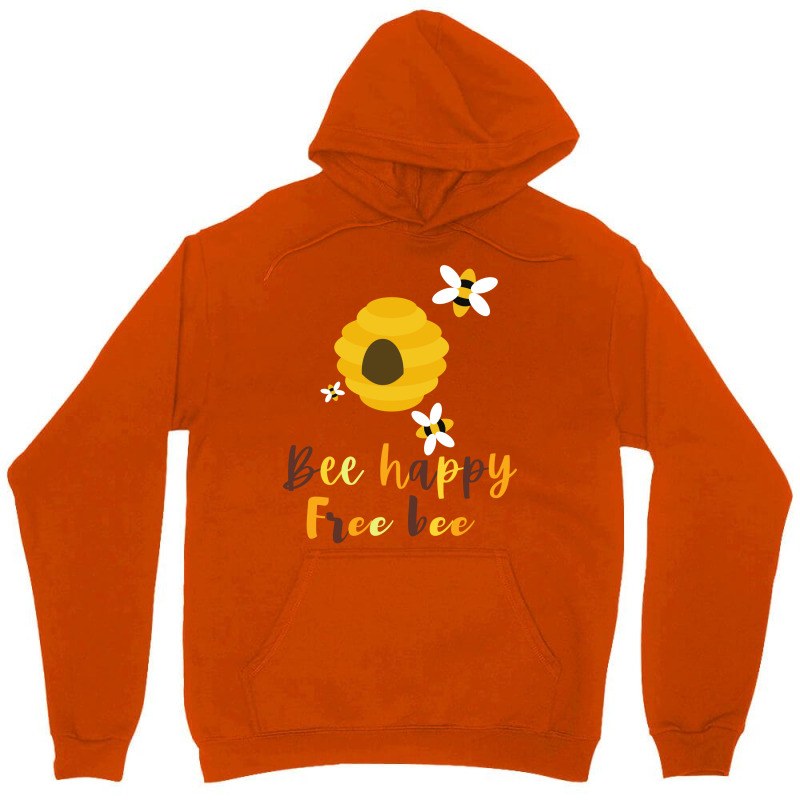 Bee Happy Free Bee 70s Unisex Hoodie | Artistshot