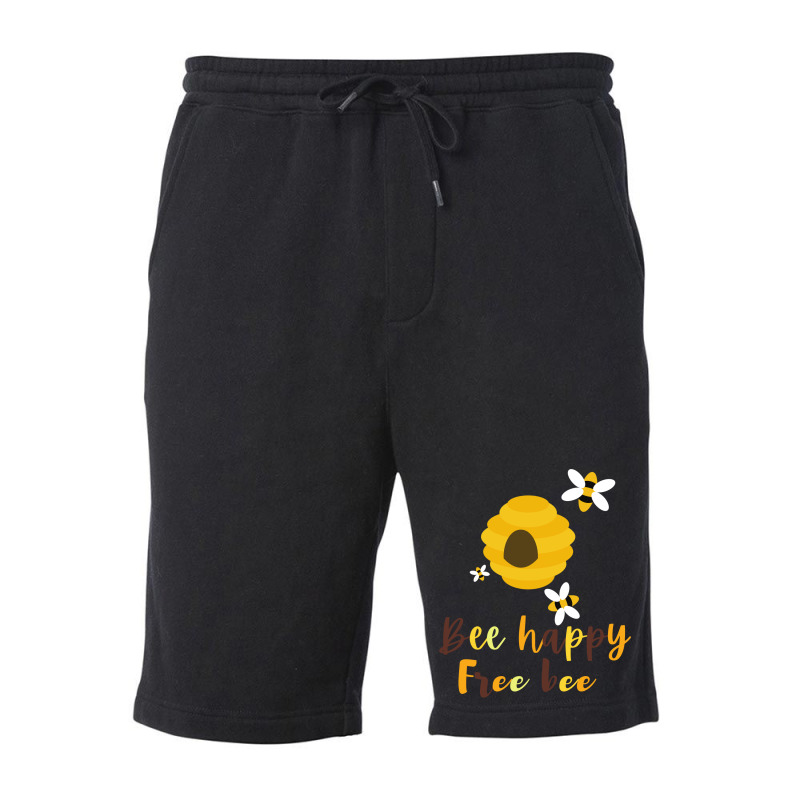 Bee Happy Free Bee 70s Fleece Short | Artistshot