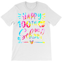 Tie Dye Happy 100th Day Of School Teacher Student T-shirt | Artistshot