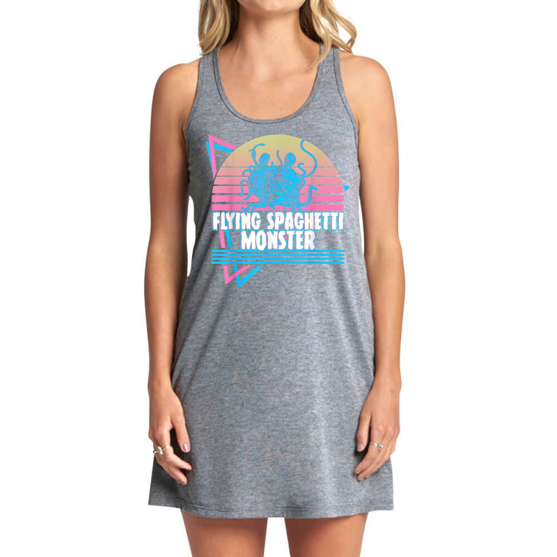 Flying Spaghetti Monster Pastafari Fsm Atheist Ret Tank Dress by chomibe | Artistshot