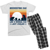 Beekeeping Dad Like A Normal Dad Just Cooler Funny Men's T-shirt Pajama Set | Artistshot