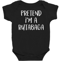 Pretend I'm A Rutabaga Costume Funny Food Hallowee Baby Bodysuit | Artistshot