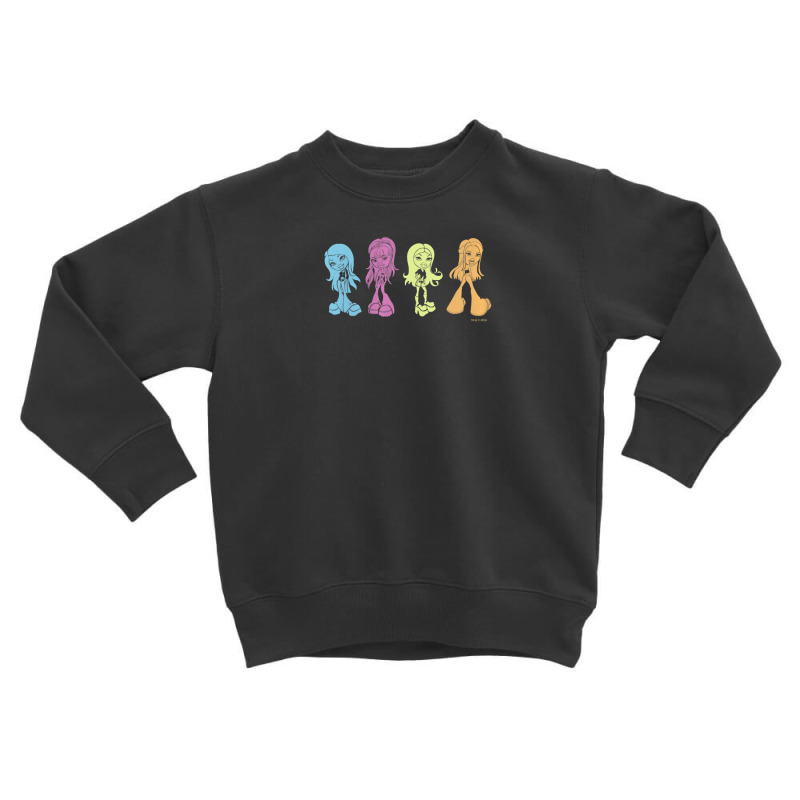 Limited Edition Womens Bratz Colorful Minimal Line Toddler Sweatshirt by marylburgess | Artistshot