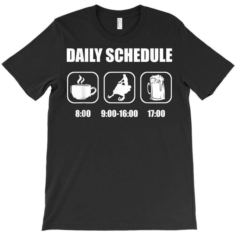 Snowmobile Sledding Snow   Daily Schedule Snowmobi T-shirt | Artistshot