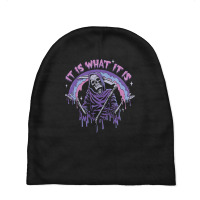 Death ~ It Is What It Is ~ Pastel Goth Grim Reaper Baby Beanies | Artistshot